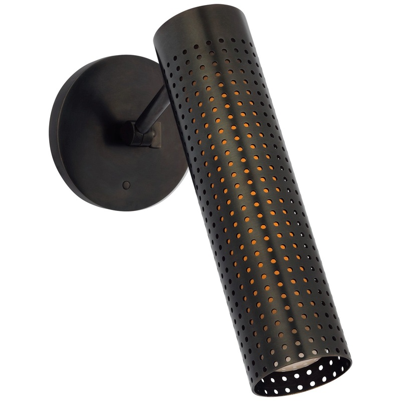LED Wall Sconce from the Precision Collection in Bronze Finish by Visual Comfort Signature