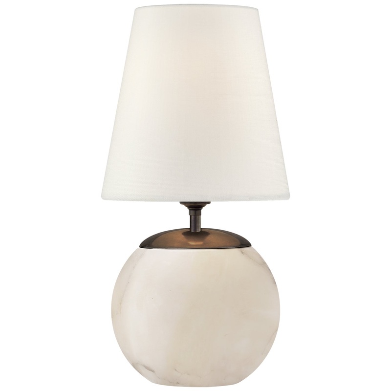 One Light Accent Lamp from the Terri Collection in Alabaster Finish by Visual Comfort Signature