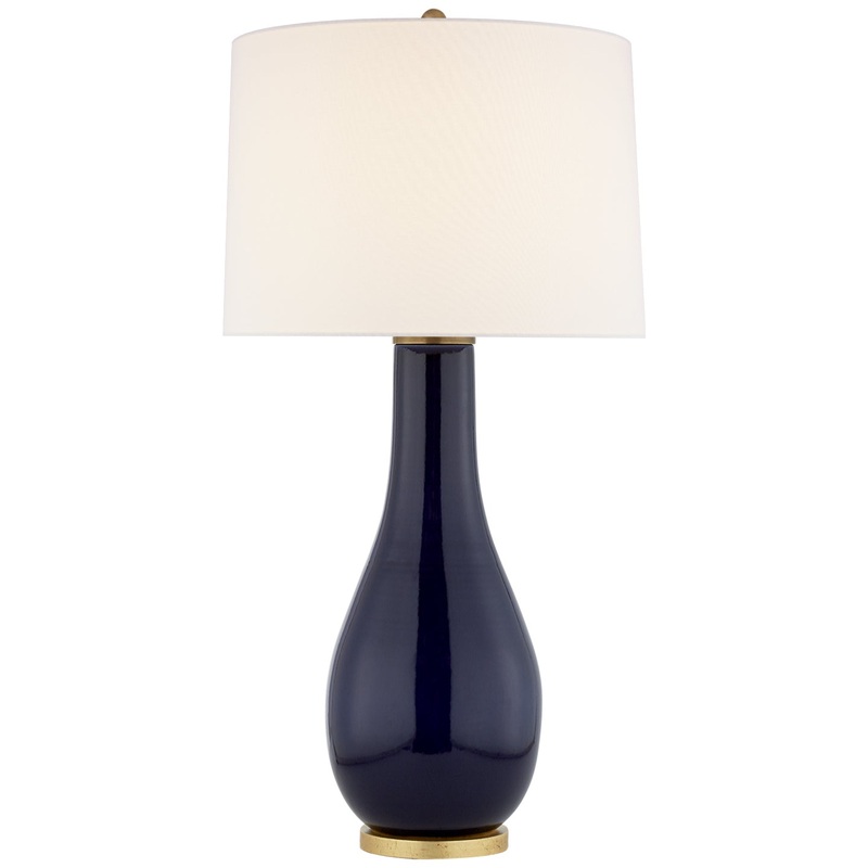 One Light Table Lamp from the Orson Collection in Denim Porcelain Finish by Visual Comfort Signature