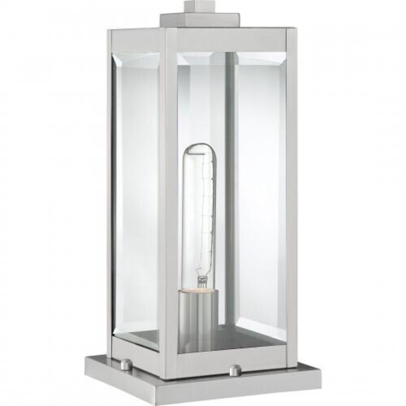 Quoizel WVR9106SS Westover Outdoor pier base 1light stainless steel Outdoor Lantern