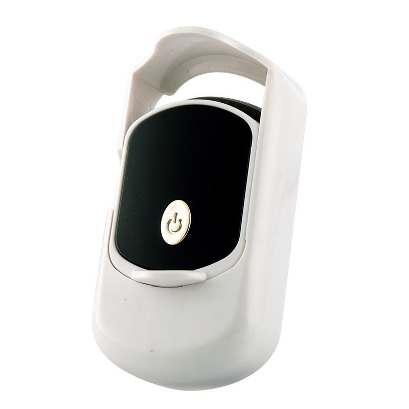 2pc Rechargeable Electric Heated Eyelash Curler – 55C Constant Temperature, LED Display, Gentle Curling(White)