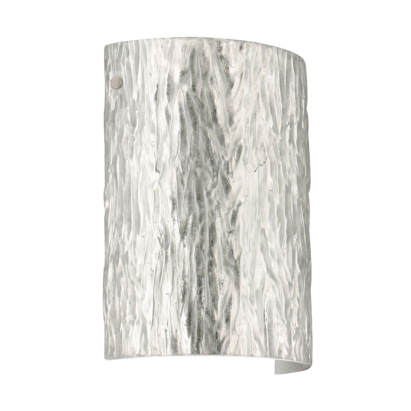 Besa 7090SF-LED-SN Tamburo One Light Wall Sconce Satin Nickel