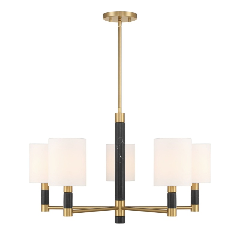 Conrad 5-Light Chandelier Warm Brass