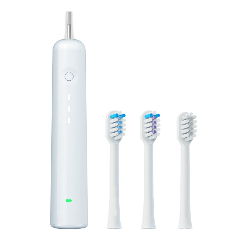 Electric Toothbrush with Ultra-Soft Gum Guard Brush Heads – IPX7 Waterproof, Ergonomic Design(blue)