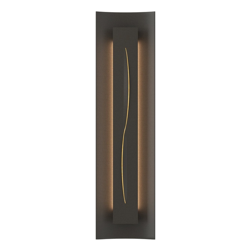 Gallery Sconce Dark Smoke Amber Glass (FF)