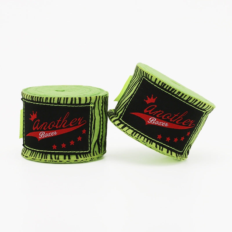 Green Zebra Pro Grade 5m Boxing Hand Wraps – Printed Elastic Bandages for Training & Combat Sports (1 Pair)