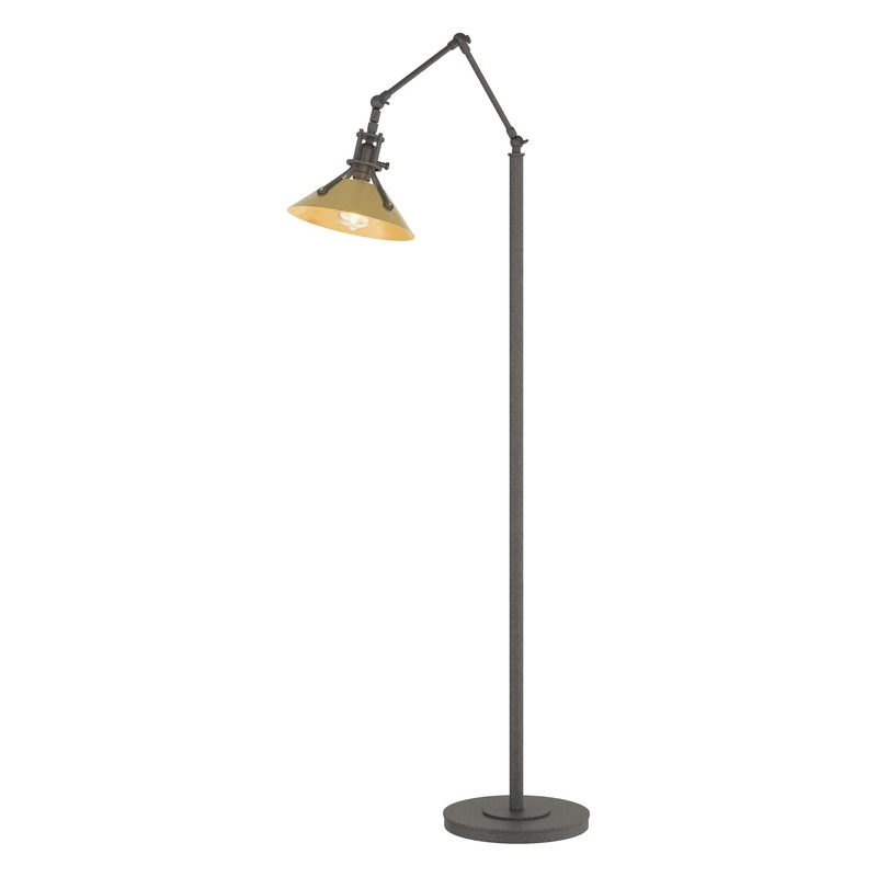 Henry Floor Lamp Natural Iron Modern Brass
