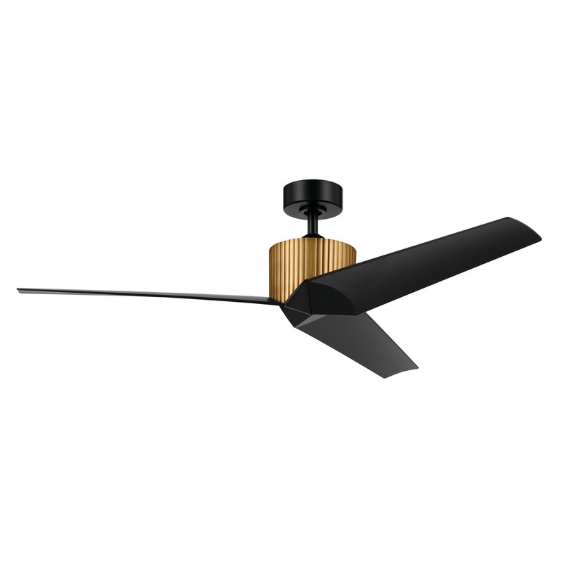 Kichler 330130NBR 56″ Ceiling Fan, Natural Brass