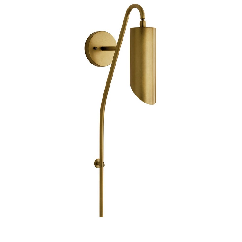 Kichler 52165NBR One Light Wall Sconce, Natural Brass