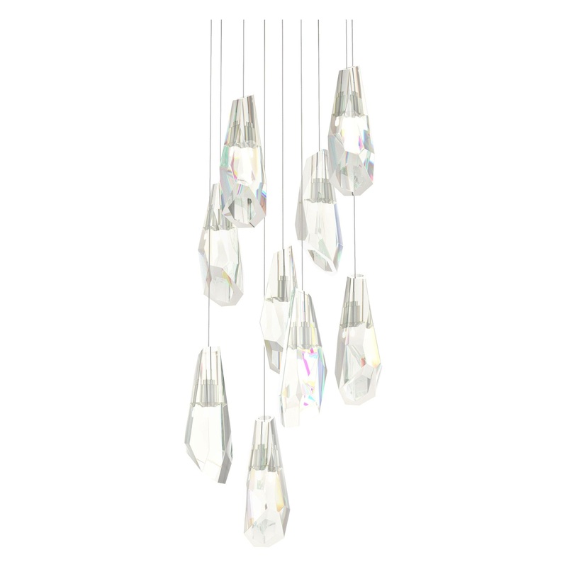 Luma 9-Light Large Crystal Pendant Sterling