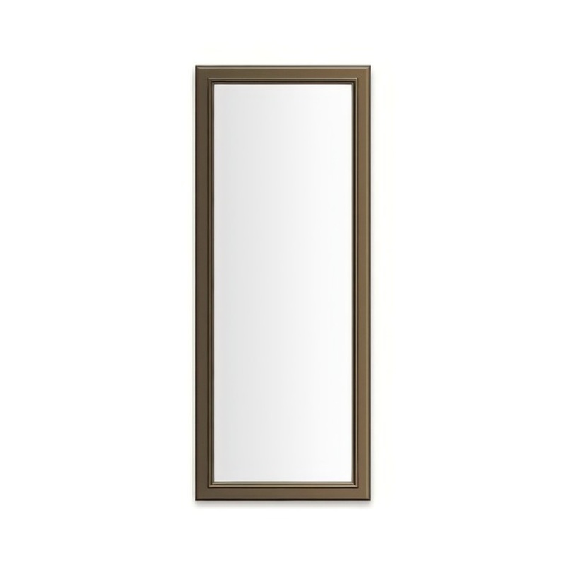 Medicine Cabinet Main Line 16 x 40 Inch 1 Doors Framed Mirror Brushed Bronze Flat Top Bryn Mawr Frame Slow Close Hinges 4 Inch