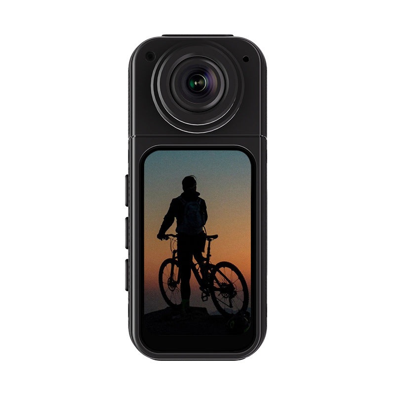 Thumb-Sized 2.7K Camera with 180 Rotatable Lens & Magnet Mount – Capture Your World Hands-Free(black+128G)