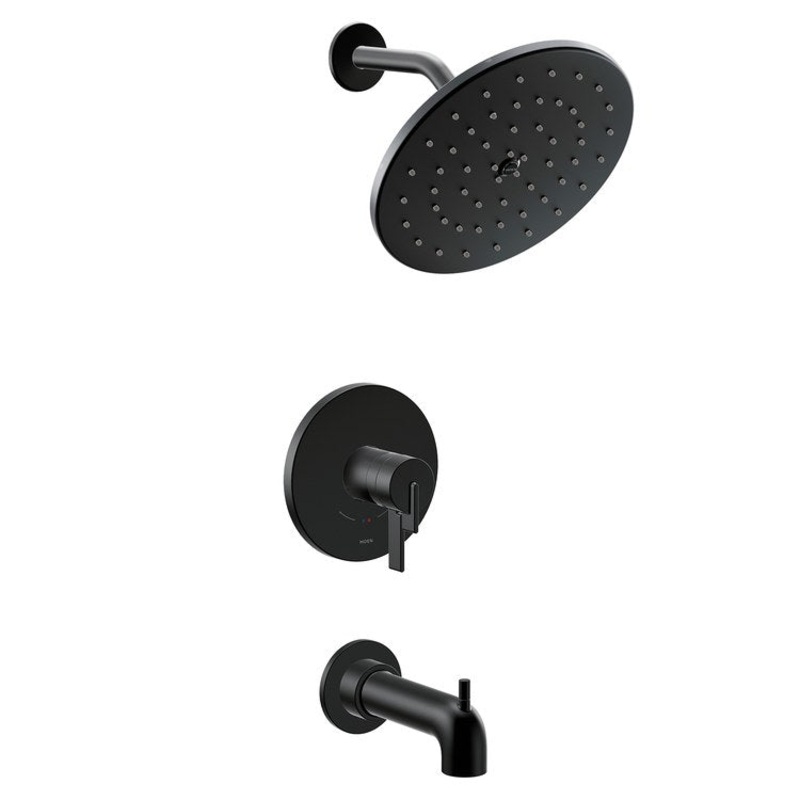 Tub and Shower Trim Cia 2 Lever Matte Black WaterSense ADA 1.75 GPM