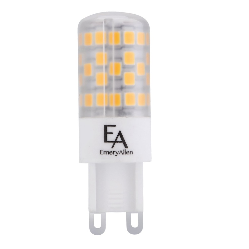 4.50 Watt LED LED, 450  Lumens, G9 Bi Pin base, 120 Volt Light Bulb by Emery Allen