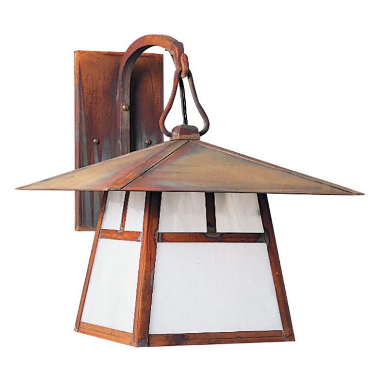 Arroyo CB-12TWO-RC Carmel One Light Wall Mount Raw Copper