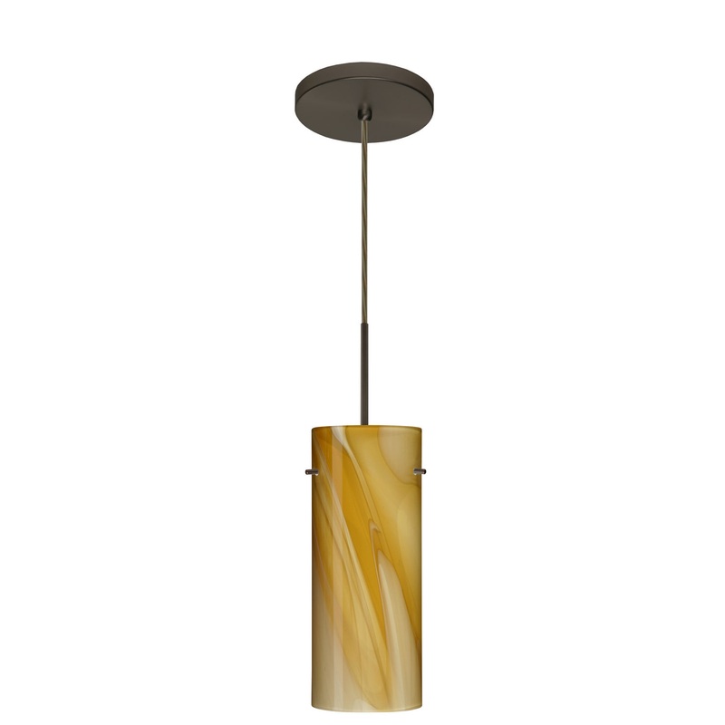 Besa 1JT-4123HN-LED-BR Stilo One Light Pendant Bronze (Discontinued)