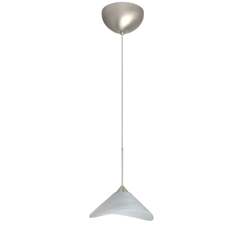 Besa 1XC-191352-LED-SN Hoppi One Light Pendant Satin Nickel