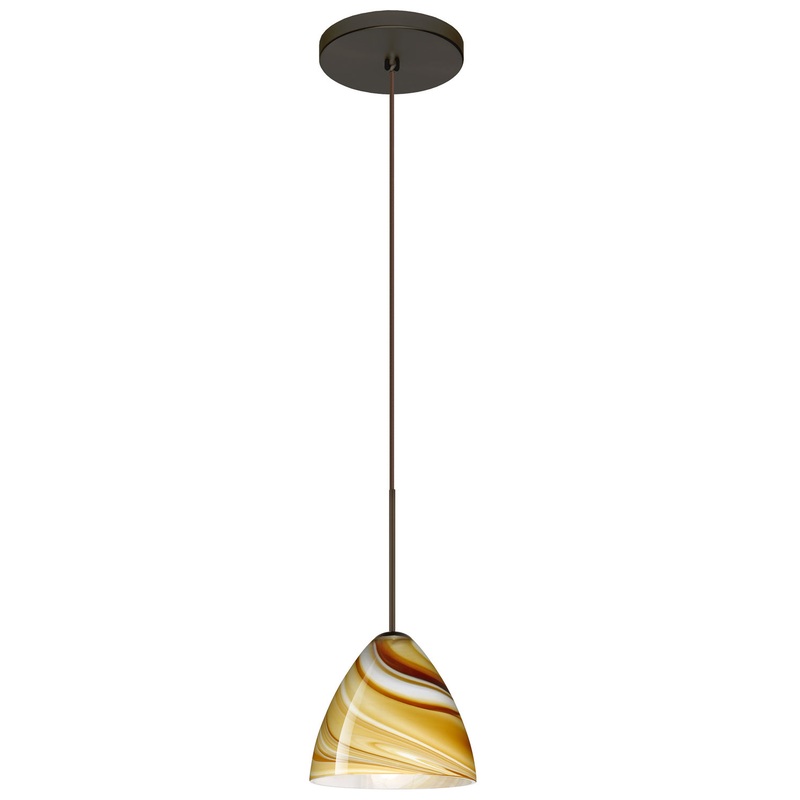 Besa 1XT-1779HN-BR Mia One Light Pendant Bronze