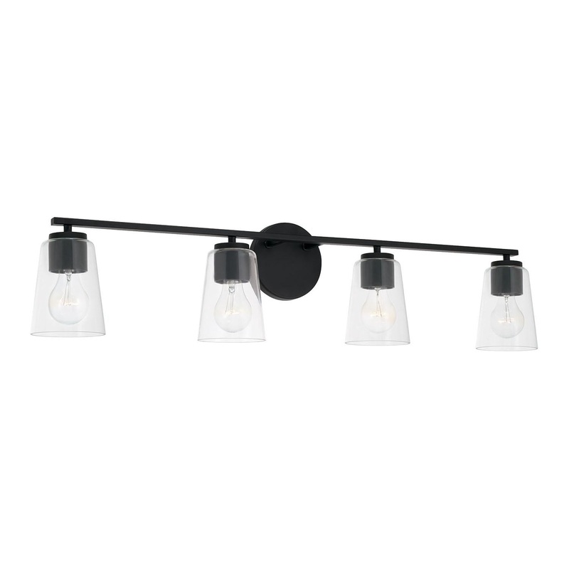Capital Lighting 148641MB-537 Portman 4 Light Vanity Matte Black