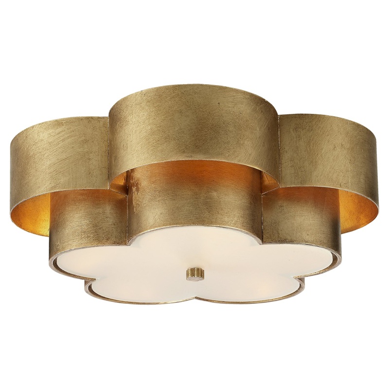 Four Light Flush Mount from the Arabelle Collection in Gild Finish by Visual Comfort Signature