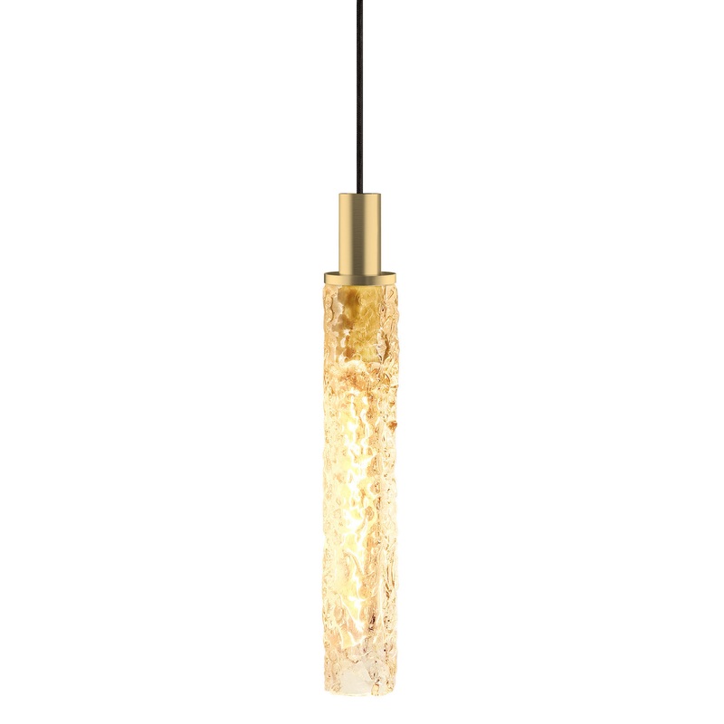 LED Pendant from the Firenze Collection in Brushed Brass Finish by Stone Lighting