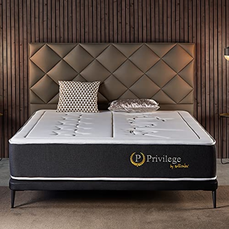 Naturalex | Privilege | Materasso Memory Matrimoniale 160×200 cm | Gamma SPA Ultra Comfort | Spessore 25 cm | Zone Lattice HR | Struttura Rinforzata Antiaffossamento | Sistema Auto Ventilante