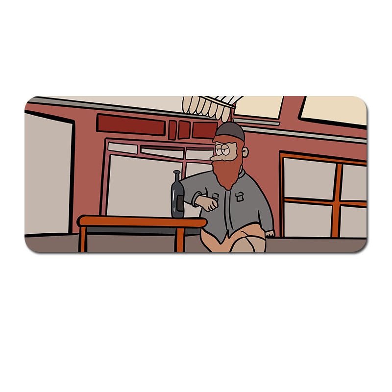Oversized Cartoon Desk Pad – 90x40x0.4cm Mouse Mat, Non-Slip Base (Style 2)