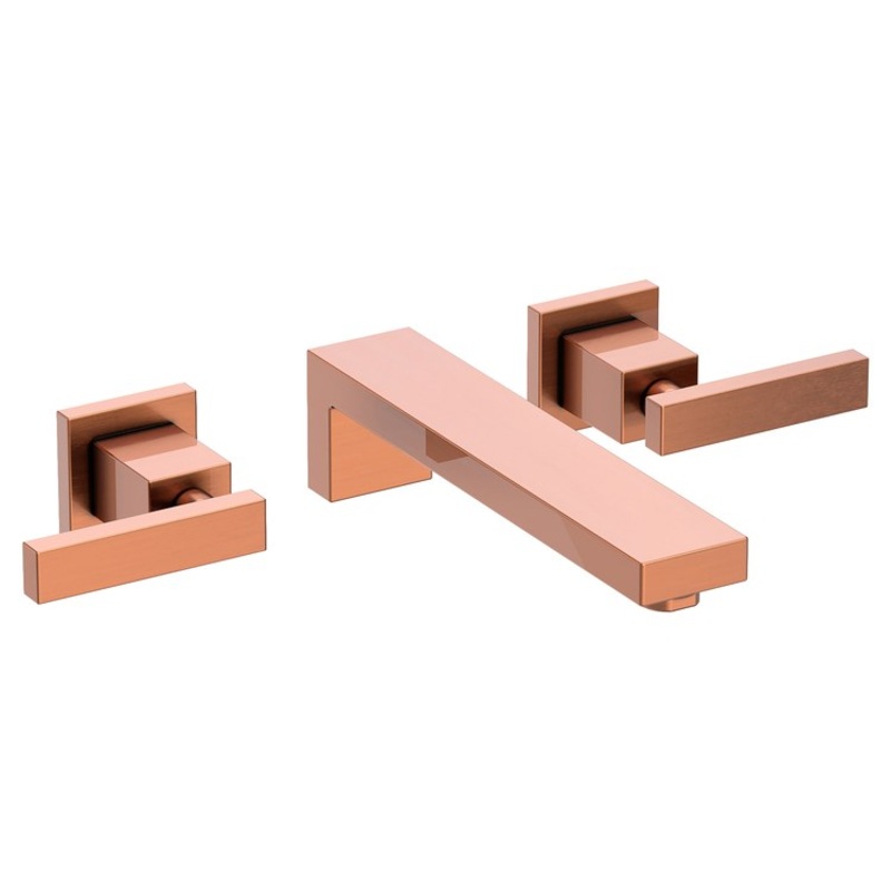 Skylar Two Handle Wall-Mount Bathroom Faucet – Antique Copper