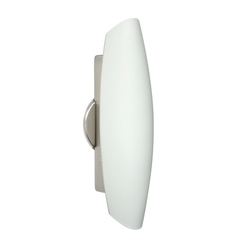 Two Light Wall Sconce from the Aero Collection in Satin Nickel Finish by Besa