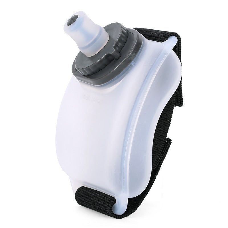 2-Pices Transparent Color Ergonomic Wearable Hydration Flask – Hands-Free Wrist Water Bottle for Running & Sports