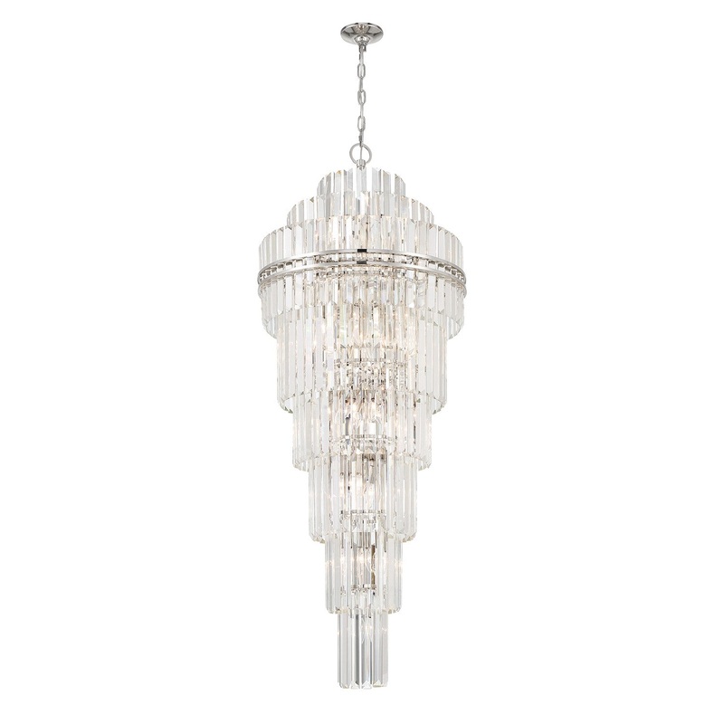31 Light Chandelier from the Hayes Collection in Polished Nickel Finish by Crystorama