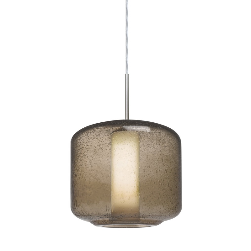 Besa 1JT-NILES10SO-SN Niles One Light Pendant Satin Nickel