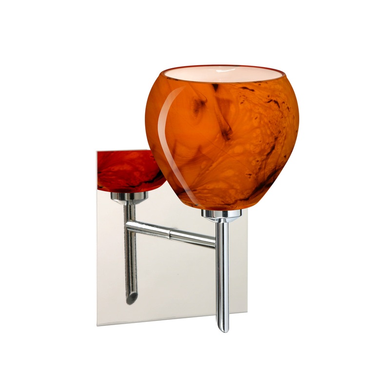 Besa 1SW-5605HB-CR-SQ Tay Tay One Light Wall Sconce Chrome