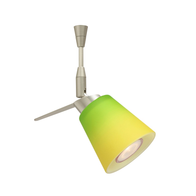 Besa SP-5042GY-SN Canto One Light Spotlight Satin Nickel