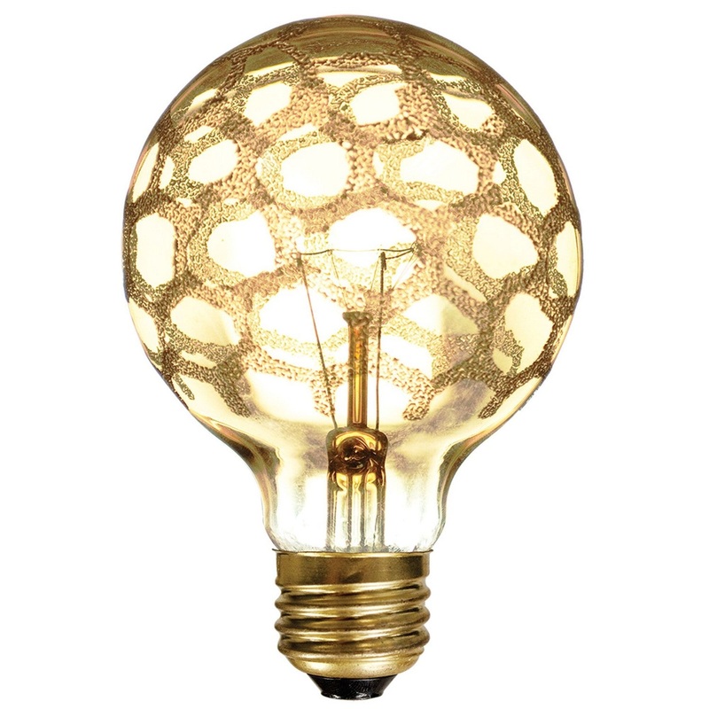 Bulbrite 144025 Crystal Light Bulb Amber Marble