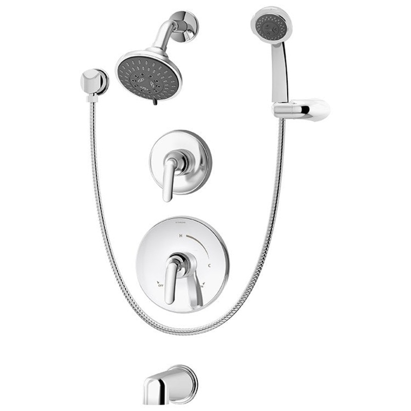 Elm Temptrol Tub/Shower Trim with Handle, Showerhead, Handshower and Tub Spout (Trim Only)