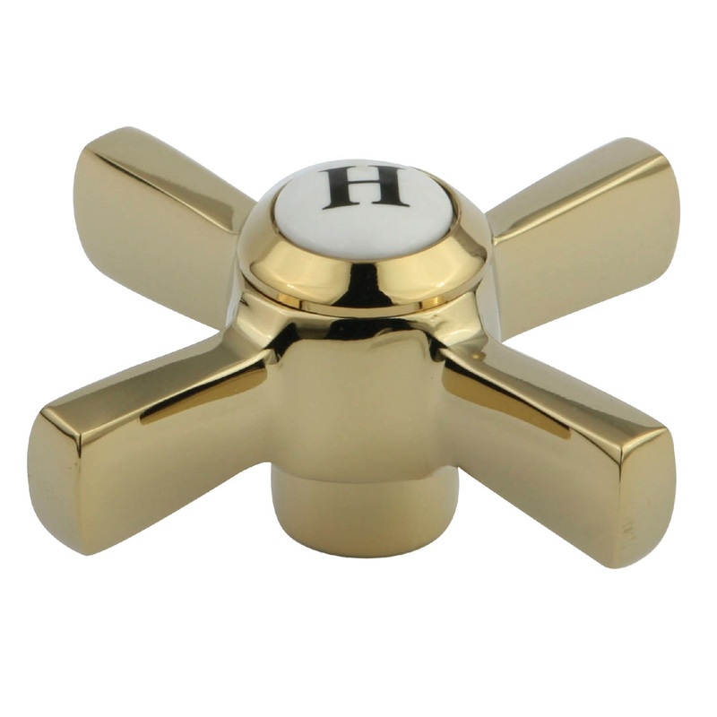 KSH2952ZXH Hot Metal Cross Handle, Polished Brass