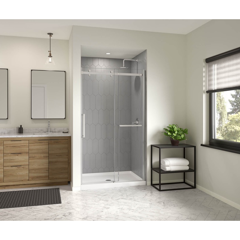 MAAX 106753-000-002-000 Icon 4832 AcrylX Alcove Shower Base with Center Drain in White