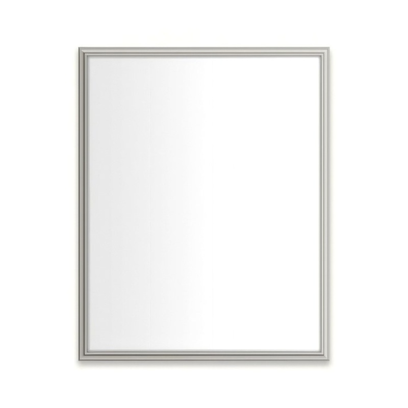 Medicine Cabinet Main Line 24 x 30 Inch 1 Doors Framed Mirror Polished Nickel Flat Top Rosemont Frame Slow Close Hinges 4 Inch