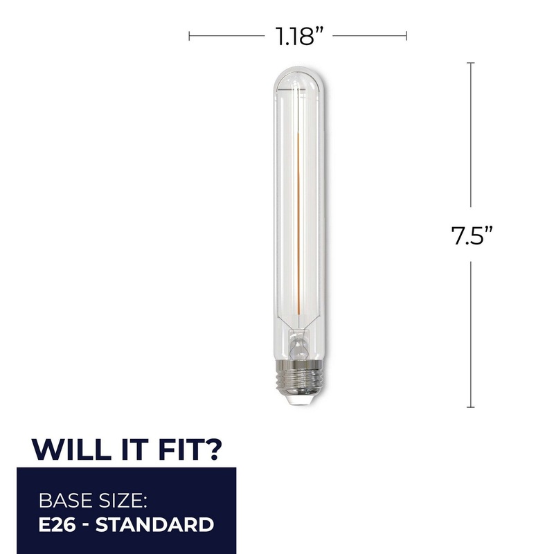 3 Watt T9 Clear, 250  Lumens, E26 base, 120 Volt Light Bulb by Bulbrite