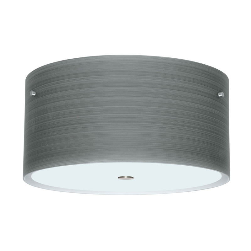 Besa 1KM-4008TN-SN Tamburo Three Light Ceiling Mount Satin Nickel (Discontinued)