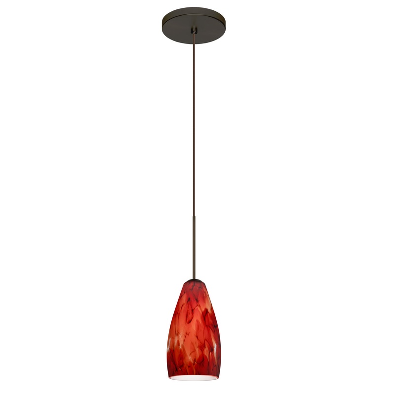 Besa 1XT-719841-LED-BR Karli One Light Pendant Bronze