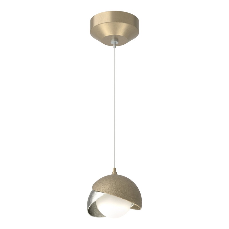 Brooklyn Double Shade Low Voltage Mini Pendant Soft Gold Sterling