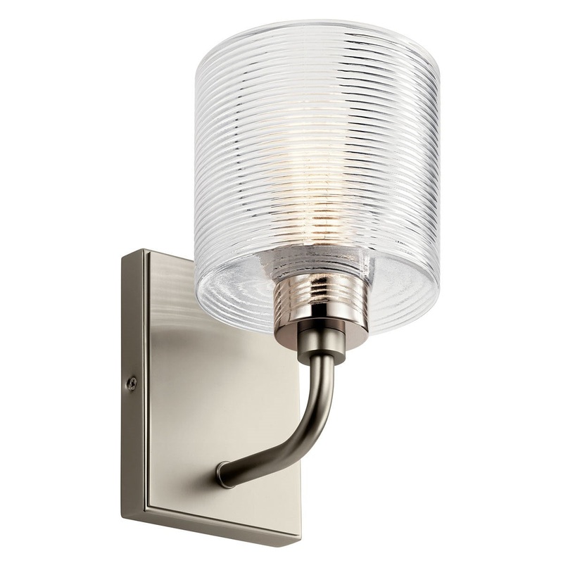 Kichler 55105SN One Light Wall Sconce, Satin Nickel