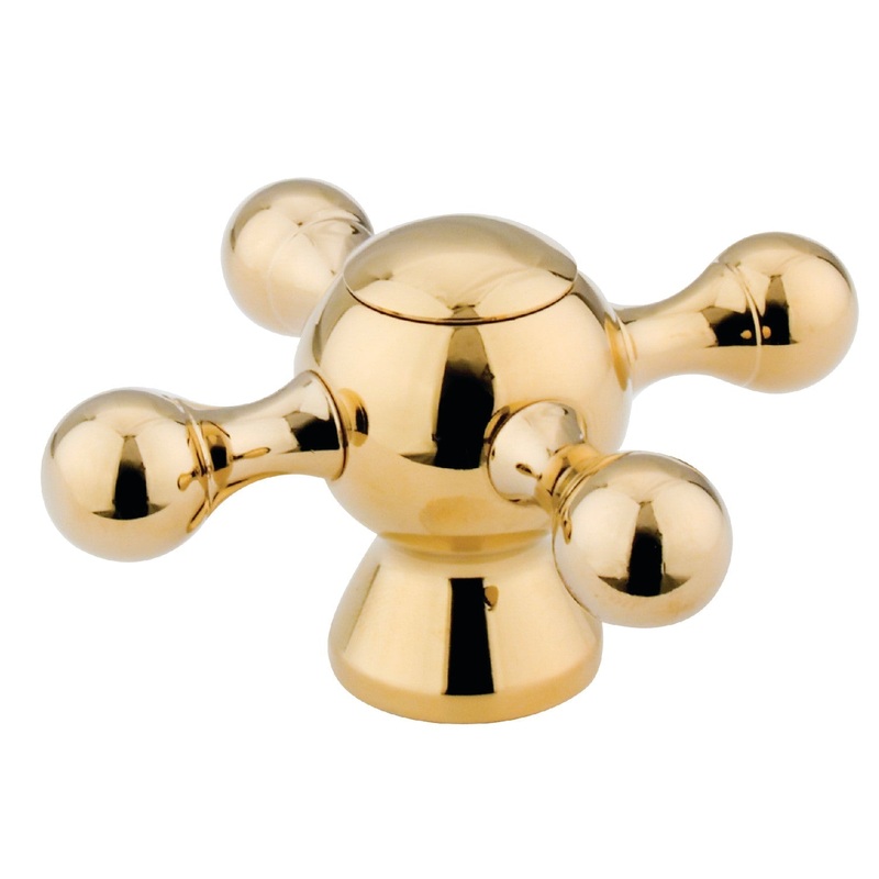 KSH2792KX Metal Cross Handle, Polished Brass