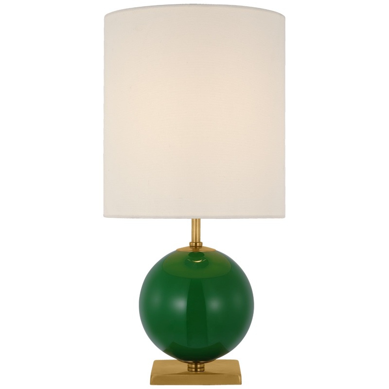 LED Table Lamp from the Elsie Collection in Green Finish by Visual Comfort Signature