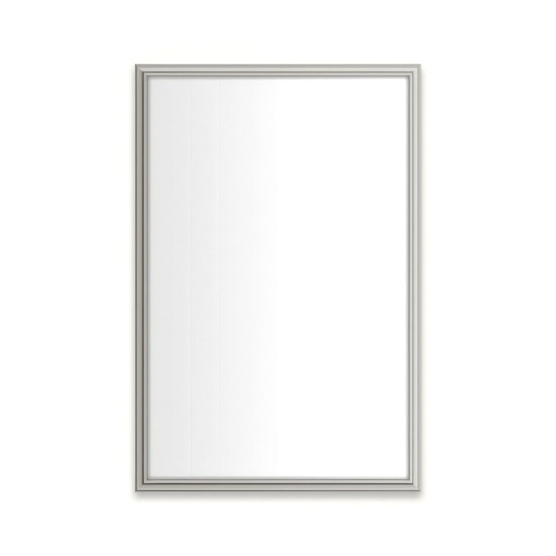 Medicine Cabinet Main Line 20 x 30 Inch 1 Doors Framed Mirror Polished Nickel Flat Top Rosemont Frame Slow Close Hinges 4 Inch