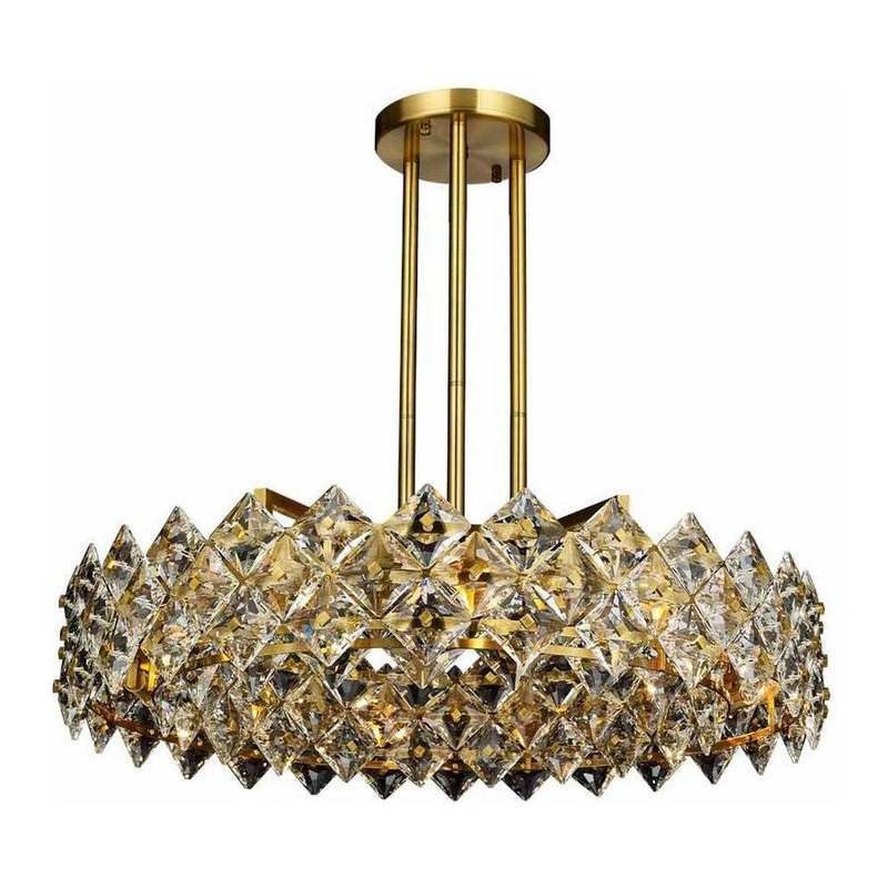 The Crown 12-Light Chandelier Antique Brass