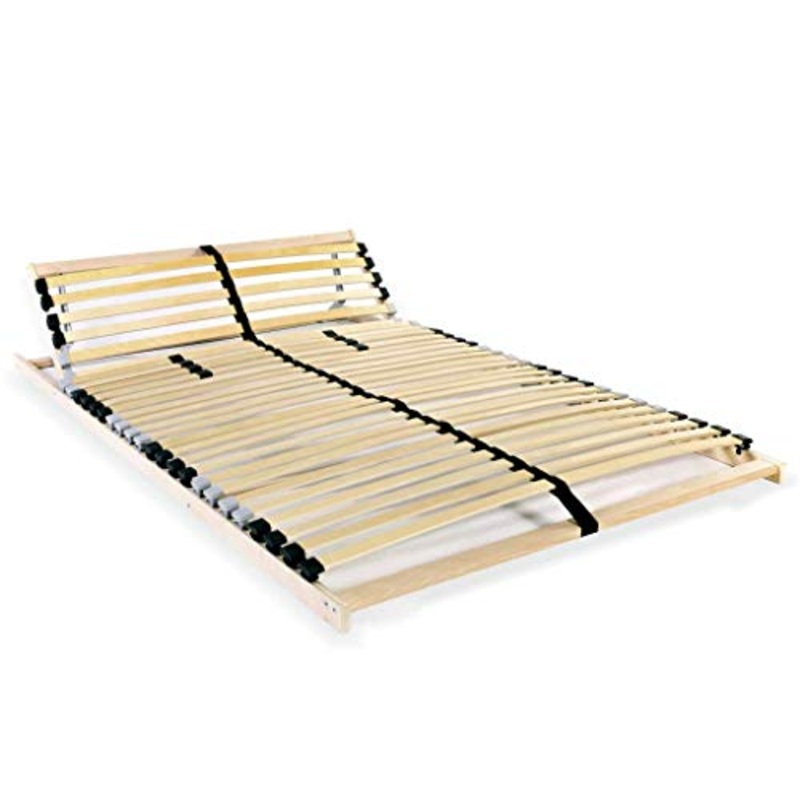 Tidyard Rete a Doghe 7 Zone con 28 Doghe in Legno FSC 140×200 cm