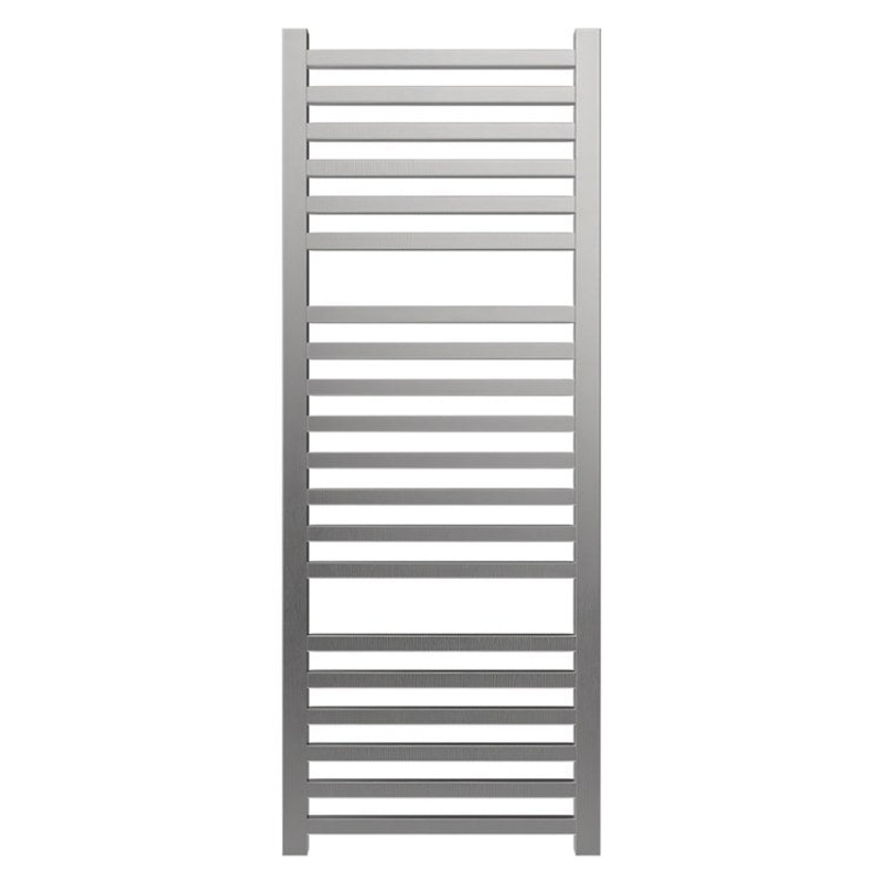 Towel Warmer Quadro 20 Square Bar Hardwire 955 BTU 21 x 54 Inch Brushed Stainless 304 Stainless Steel